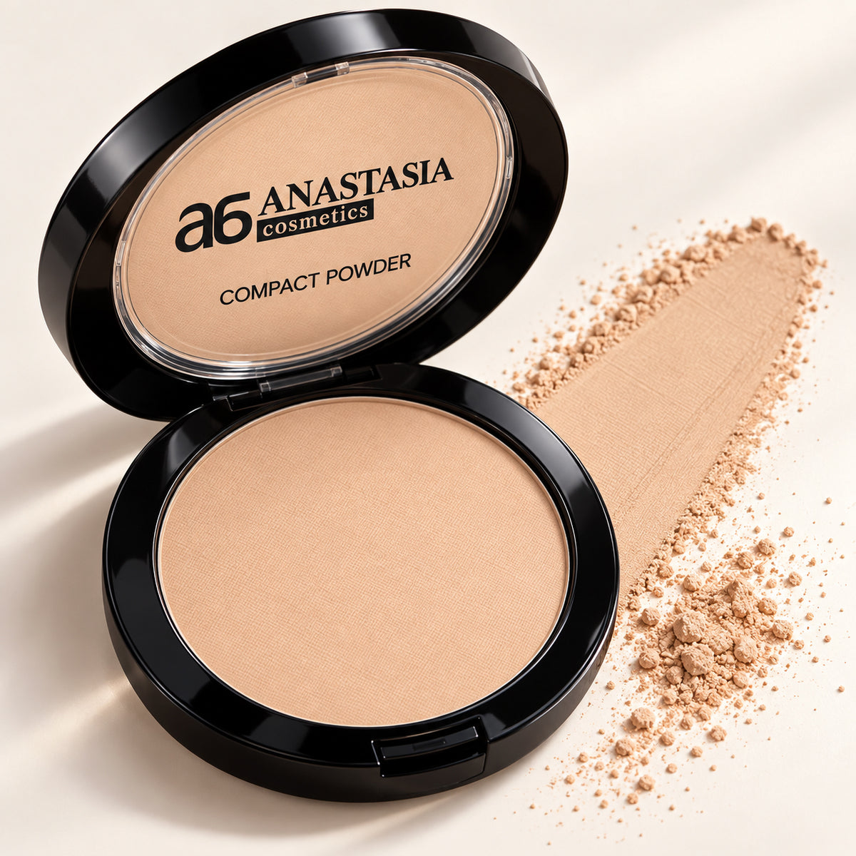 Anastasia Compact Powder open compact with beige swatch