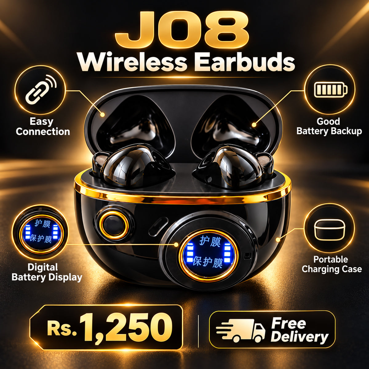 J08 Wireless Earbuds