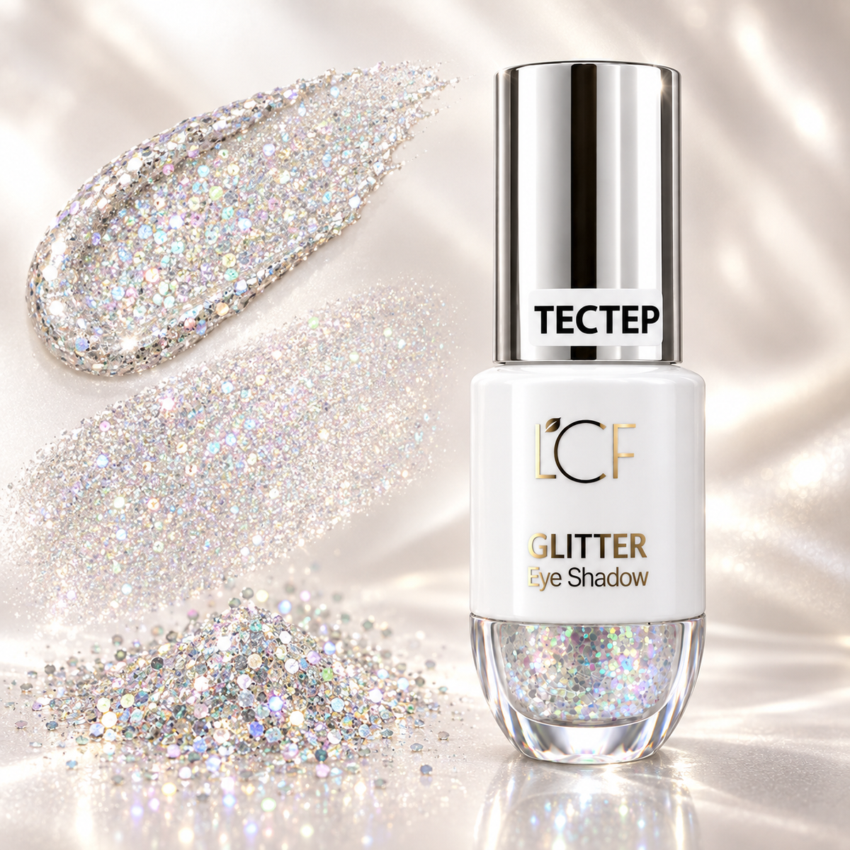 LCF Glitter Eye Shadow texture and swatch