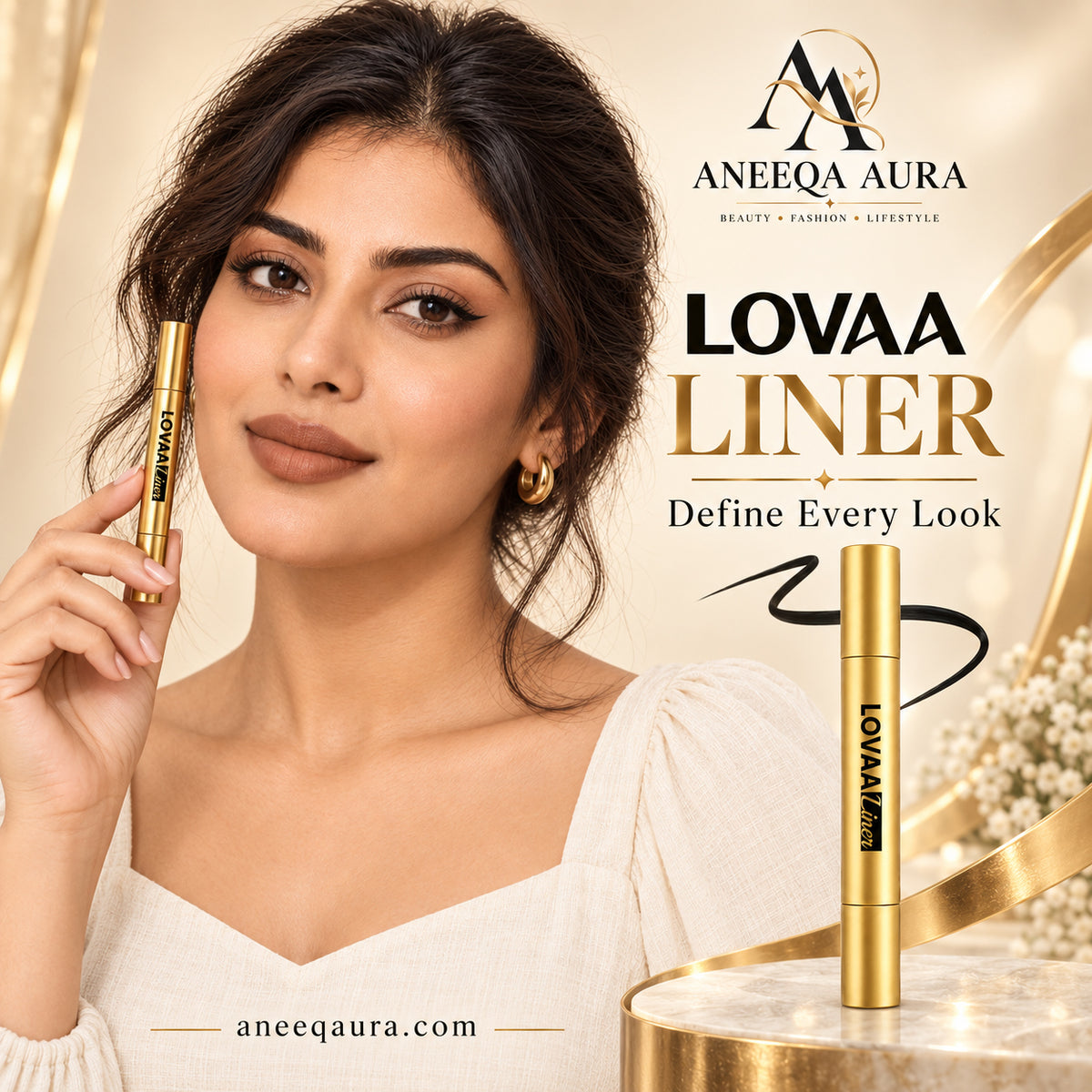 LOVAA Liner – Dual Ended Liquid Eyeliner with Wing Stamp