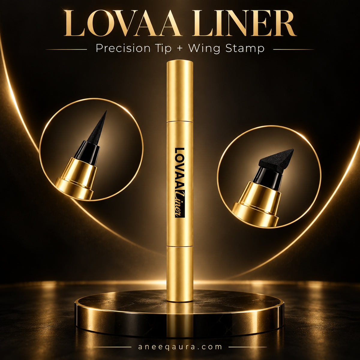 LOVAA Liner – Dual Ended Liquid Eyeliner with Wing Stamp