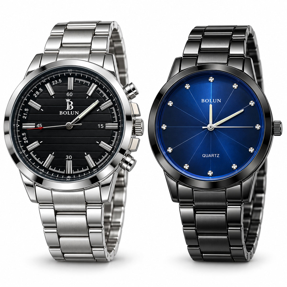 Bolun Men's Watch | Black Dial & Blue Dial