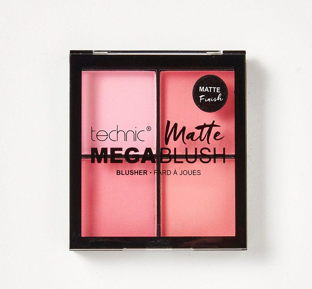 Technic Mega Blush Quad Compact Palette Pink Shades Matte Blusher