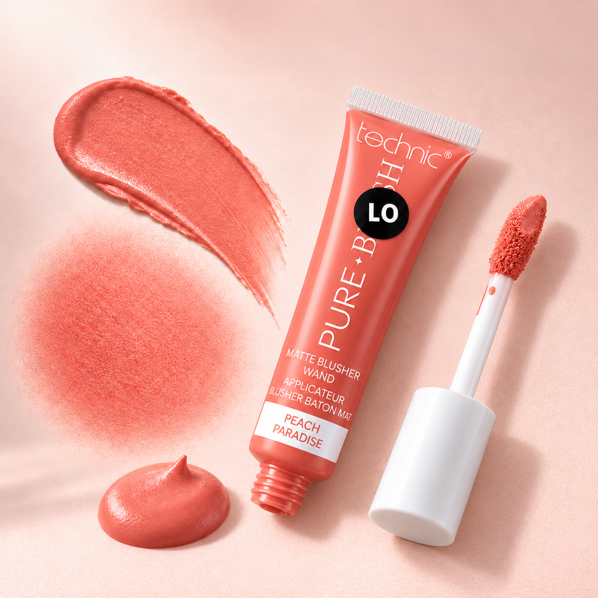Technic Pure Blush Matte Blusher Wand – Peach Paradise