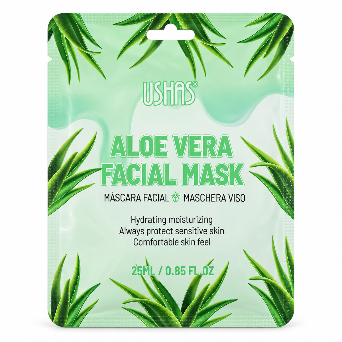 USHAS Facial Sheet Mask 25ml | Aneeqa Aura | Facial Mask Mask Me | Ushas brand face masks