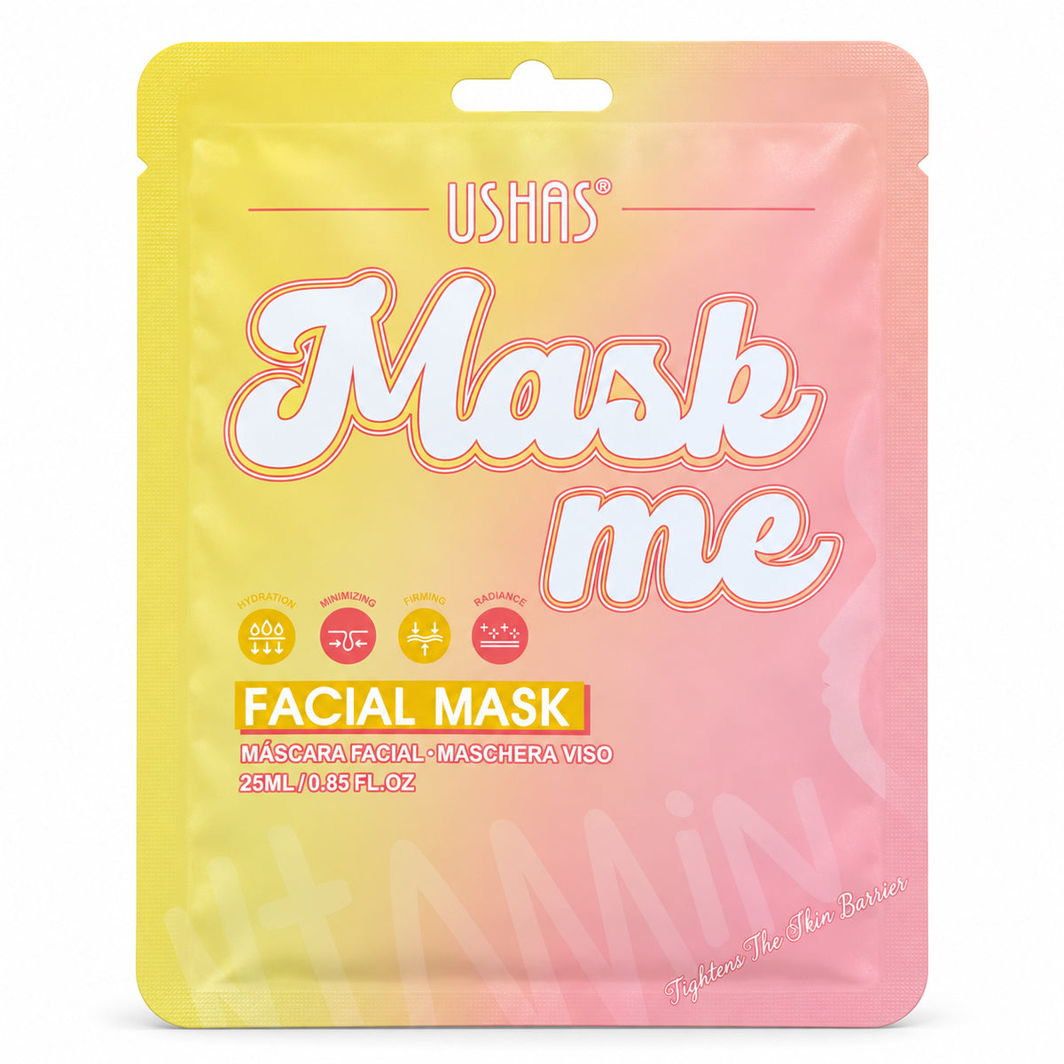 USHAS Facial Sheet Mask 25ml | Aneeqa Aura | Facial Mask Mask Me | Ushas brand face masks