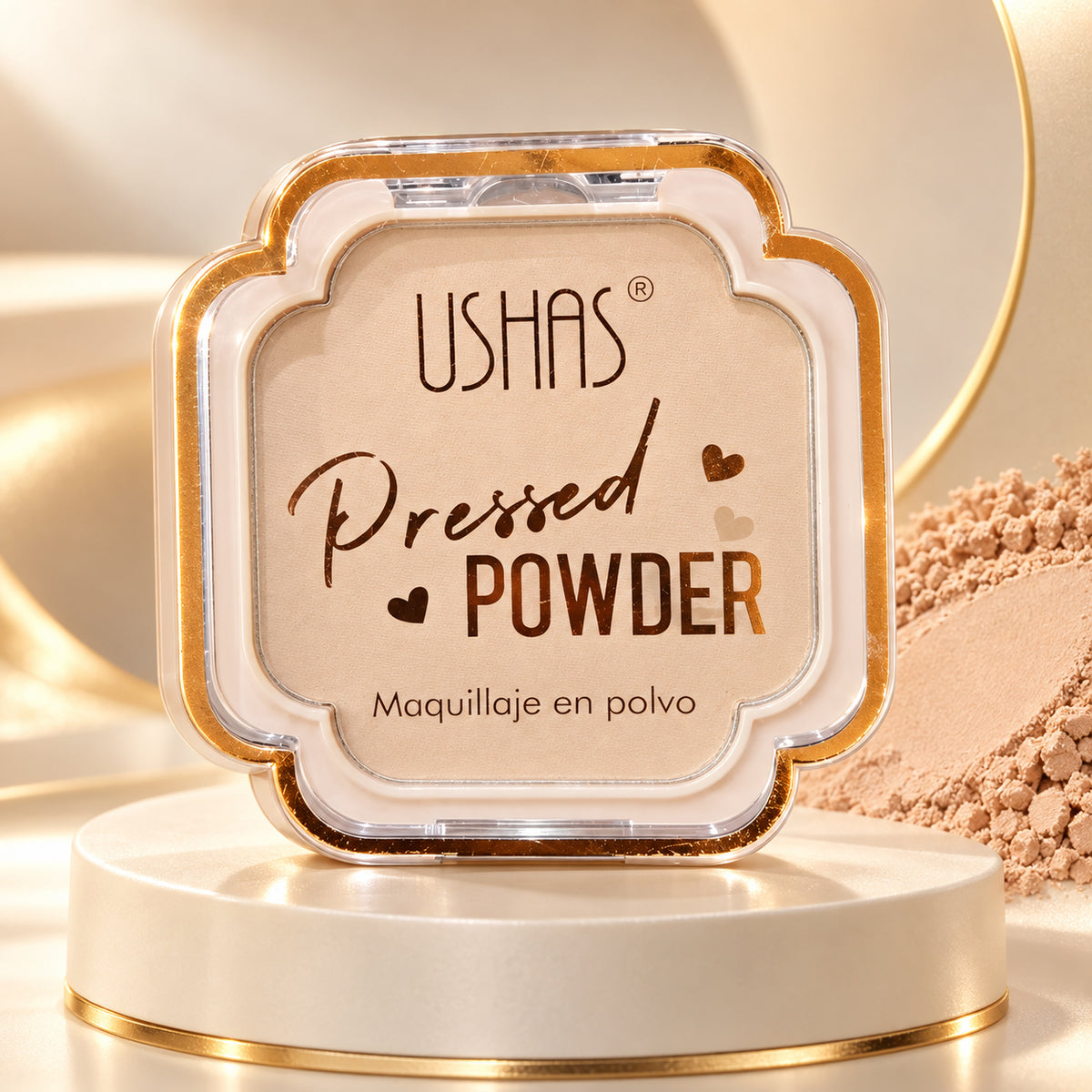 USHAS Pressed Powder Face Makeup 