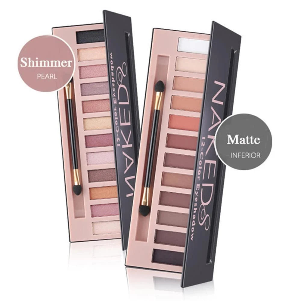 Nude2 Eyeshadow Palette Set, 12 Color Matte Eye Makeup
