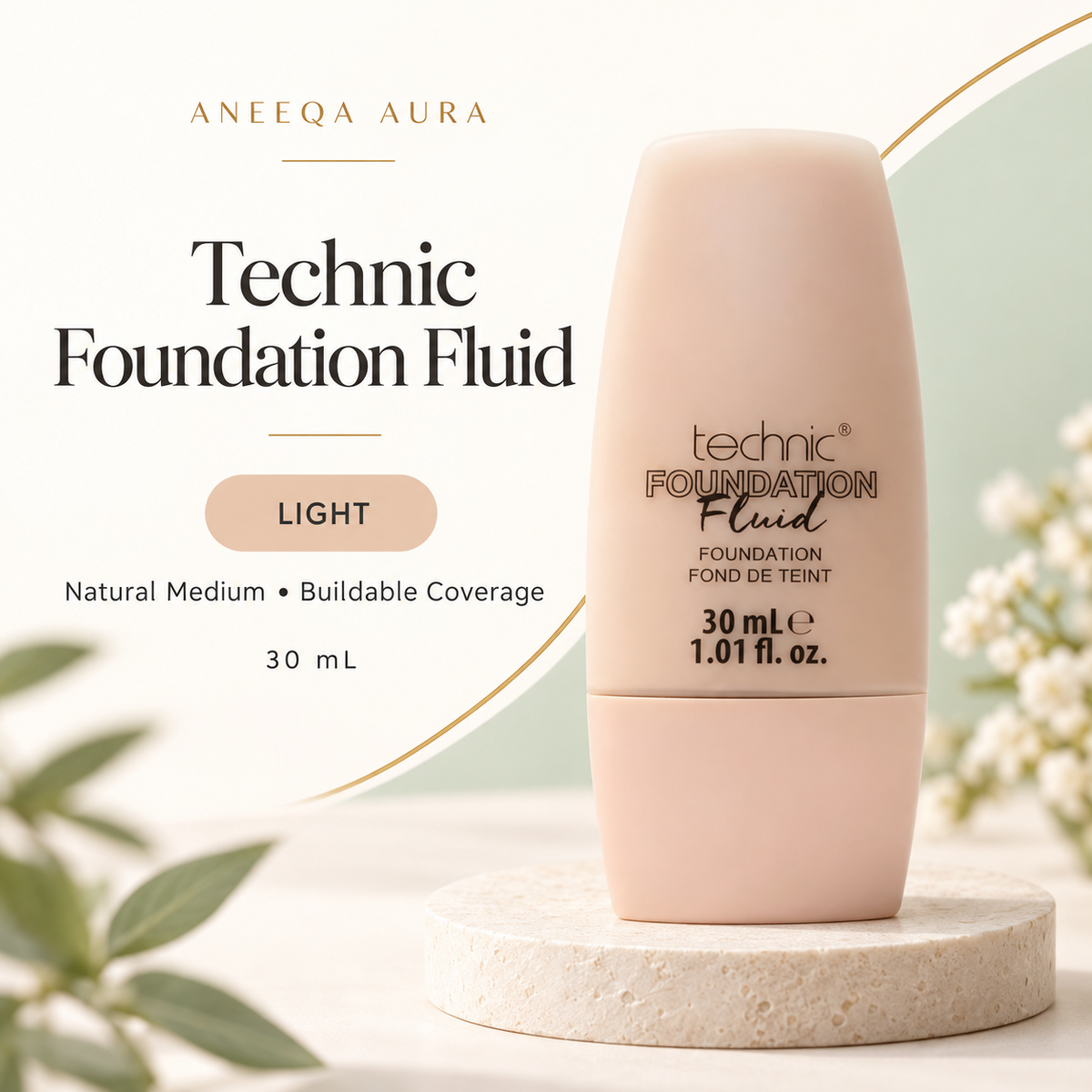Technic Foundation Fluid – Light 30ml