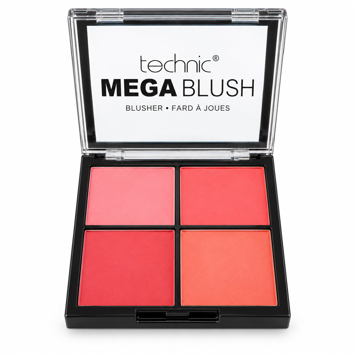 Technic Mega Blush Quad Compact Palette Pink Shades Matte Blusher
